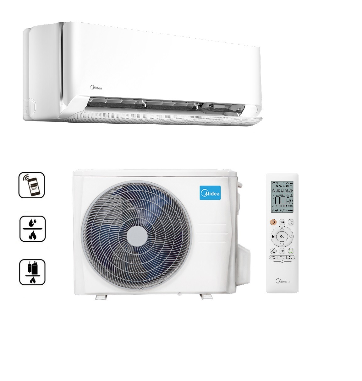 MCB-12-SP Breezeless E oldalfali split( 3.5KW)
